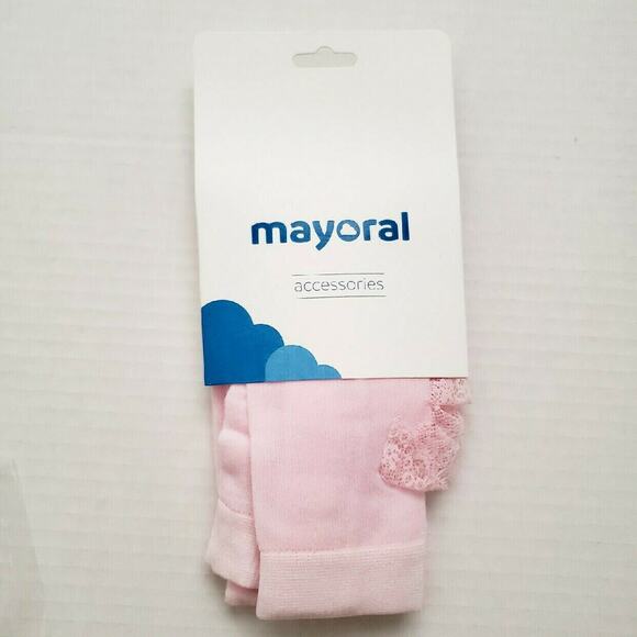 Mayoral Pink Lace Tights 24 months - Picture 1 of 7